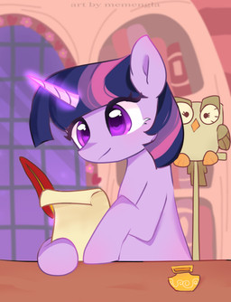 book duo female feral glowing glowing_horn golden_oaks_library horn inkwell loose_feather male night parchment quill window memengla friendship_is_magic hasbro my_little_pony mythology owlowiscious_(mlp) twilight_sparkle_(mlp) avian bird equid equine mammal mythological_creature mythological_equine owl unicorn absurd_res hi_res