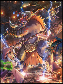 clothing detailed_background group hat headgear headwear horn male slightly_chubby weapon yamowl human mammal 2015