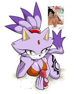 5_fingers accessory anthro arm_support big_breasts bikini black_nose breasts cheek_tuft cleavage clothed clothing dipstick_tail eyelashes facial_tuft female fingers food forehead_gem fruit fur gem green_eyes hair hair_accessory hairband leaning_on_elbow leg_tattoo looking_at_viewer markings melon orange_bikini orange_clothing orange_swimwear plant purple_body purple_fur purple_hair short_hair simple_background smile solo swimwear tail tail_markings tattoo tuft two-piece_swimsuit watermelon watermelon_slice white_background b00tlg5347 sega sonic_the_hedgehog_(series) blaze_the_cat domestic_cat felid feline felis mammal 2026 hi_res reference_image