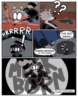 aircraft anthro big_breasts black_clothing bodily_fluids bodysuit boots breasts broken_glass broken_window clothed clothing coat dialogue female female_anthro femme_fatale footwear fur glass helicopter high_heeled_boots high_heels huge_breasts jacket markings museum nervous nervous_look nervous_sweat night pouch_(clothing) raccoon_tail ring_(marking) ringed_tail scared shaking shocked shoes skinsuit solo spotlight_beam striped_markings striped_tail stripes sweat tail tail_markings text thief tight_clothing title_card to_be_continued topwear vehicle diegutan uva_the_raccoon mammal procyonid raccoon 4:5 absurd_res aliasing binary_drawing comic digital_drawing_(artwork) digital_media_(artwork) english_text hi_res
