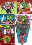 anthro female parody solo transformation guladibujante sega sonic_the_hedgehog_(series) the_mask rouge_the_bat bat mammal 2024 absurd_res comic crossover hi_res