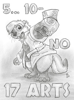 anthro breasts clothed clothed_female clothing dipstick_tail female fur hair leg_markings markings open_mouth small_breasts socks_(marking) solo tail tail_markings text whiskers flinters bouncyotter mammal mustelid otter 2026 english_text greyscale hi_res monochrome