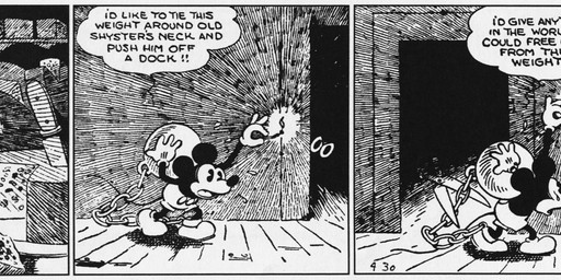 4_fingers anthro ball_and_chain bodily_fluids bottomwear clothed clothing dialogue fingers fire flying_sweatdrops footwear gloves handwear inside male match open_mouth pants shoes solo stairs sweat sweatdrop text walt_disney_(artist) win_smith disney public_domain mickey_mouse mammal mouse murid murine rodent 1930 20th_century absurd_res ancient_art black_and_white comic english_text hi_res long_image monochrome signature wide_image