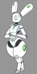 ambiguous_gender anthro machine solo 4chan_anon anonymous_artist pretty_blood rabbot_(pretty_blood) lagomorph mammal robot robot_anthro full-length_portrait portrait