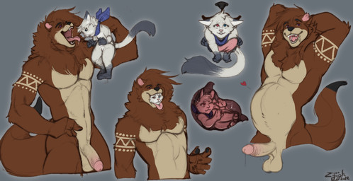 abdominal_bulge anthro duo genitals internal male male/male micro oral_vore penis presenting vore zyyphelze tanner_toshta felid feline mammal mustelid otter hi_res