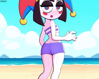 4_fingers abdominal_bulge advertisement anthro asphyxiation beach blush bodily_fluids choking clothed clothing drooling duo female female_penetrated fingers flat_chested genitals looking_pleasured male male/female male_penetrating male_penetrating_female mostly_submerged pattern_clothing pattern_topwear penetration penile penile_penetration rough_sex saliva scribble_eyes sex shocked stealing striped_clothing striped_topwear stripes swimming_trunks swimwear teeth tongue topwear bnbigus glitch_productions the_amazing_digital_circus jax_(tadc) pomni_(tadc) humanoid lagomorph leporid mammal rabbit 2025 5:4 animated better_version_at_paywall full_version_at_paywall hi_res short_playtime sound webm