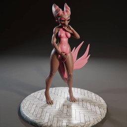 anthro breasts genitals herm intersex knot knotted_penis nude nude_anthro nude_herm penis solo vulva blacklya blacklya_(modeler) jina_(phluks) jina_phoksi kobold scalie 1:1 3d_(artwork) 3d_animation 3d_model_showcase absurd_res animated digital_media_(artwork) hi_res high_framerate no_sound short_playtime video