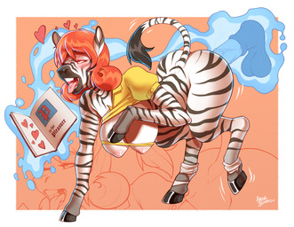 after_transformation all_fours alphabet_book ambiguous_penetration animal_genitalia animal_penis anthro big_breasts big_butt black_hooves blush book breasts buckteeth busty_feral butt disembodied_penis duo equine_genitalia equine_penis eye_roll female female_focus female_penetrated feral fur genitals hair heart_symbol hoof_hands hooves human_to_anthro human_to_feral looking_pleasured magic male male/female male_penetrating male_penetrating_female open_book orange_hair penetration penile penile_penetration penis red_hair sex snout solo_focus species_transformation striped_body striped_fur stripes teeth text tongue tongue_out transformation translucent translucent_penis vein veiny_penis angrboda stardew_valley penny_(stardew_valley) equid equine mammal zebra 2025 dated english_text screentone