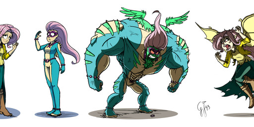 abs alternate_species bat_wings biceps clothing fangs female group hair humanized long_hair mask membrane_(anatomy) membranous_wings muscular pink_hair skinsuit standing teeth tight_clothing wings glancojusticar friendship_is_magic hasbro my_little_pony flutterbat_(mlp) fluttershy_(mlp) power_ponies_(mlp) saddle_rager_(mlp) bat_pony equid human hybrid mammal vampire 2013 hi_res