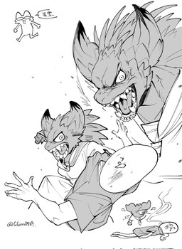 2_horns 5_fingers ambiguous_gender ambiguous_human angry anthro anthrofied arms_bent asian_clothing breasts bruised bruised_face claws clothed clothed_ambiguous clothed_anthro clothed_female clothed_human clothing cloud_emanata cross-popping_vein duo east_asian_clothing emanata fangs female female_anthro fight finger_claws fingers fist gesture hand_gesture holding_another horn japanese_clothing japanese_school_uniform looking_at_another non-mammal_breasts on_ground open_mouth punch pupils scales school_uniform serafuku sharp_teeth shirt shirt_grab simple_background spikes spikes_(anatomy) teeth text thumbs_up tongue topwear uniform vein violence white_background ggnn_(artist) capcom monster_hunter elder_dragon human mammal nergigante scalie 2025 artist_name chinese_text digital_media_(artwork) hi_res monochrome multiple_scenes