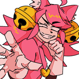 bangs bell black_nose clothing eyebrow_through_hair eyebrows female fur gloves grin hair half-closed_eyes handwear inner_ear_fluff jewelry jingle_bell locket narrowed_eyes necklace pink_body pink_clothing pink_fur pink_hair pink_shirt pink_topwear pointy_ears prick_ears sharp_teeth shirt simple_background smile solo teeth thick_eyebrows topwear translucent translucent_hair tuft white_background white_clothing white_gloves white_handwear white_inner_ear_fluff kkupii undertale undertale_(series) mad_mew_mew animal_humanoid felid felid_humanoid feline feline_humanoid humanoid mammal mammal_humanoid 1:1 colored_sketch sketch