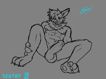 abs anthro butt claws feet genitals knot lying male masturbation muscular muscular_male nipples on_back pajama_iguana pawpads paws pecs penis piercing presenting presenting_penis seductive sentry sitting solo bat mammal megabat hi_res sketch