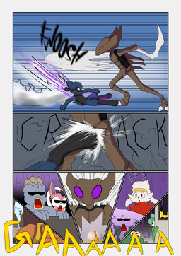 anthro blue_body blue_fur claws feral fur male muscular muscular_male tail text white_body white_fur novaarts nintendo pokemon pokemon_mystery_dungeon spike_chunsoft hopps_(novaarts) lu_(novaarts) arthropod canid canine eeveelution espeon fossil_pokemon generation_1_pokemon generation_2_pokemon generation_4_pokemon generation_8_pokemon humanoid kabutops lagomorph machoke mammal pokemon_(species) raboot riolu slyveon absurd_res comic digital_media_(artwork) english_text hi_res