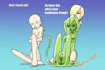 feet female female/female group human_on_humanoid interspecies male monster_girl_(genre) not_furry nude slime tentacles text toes translucent translucent_body worried nana_gel human humanoid mammal 3:2 absurd_res english_text hi_res