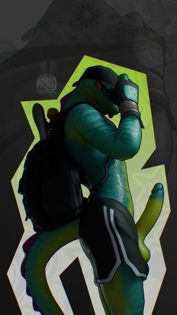 anthro backpack balls baseball_cap bottomwear bottomwear_down clothed clothing erection fingerless_gloves genitals glans gloves green_body green_scales handwear hat headgear headwear humanoid_genitalia humanoid_penis male mostly_nude_anthro mostly_nude_male partially_clothed penis scales shorts shorts_down shorts_only skateboard skater solo standing tail tongue tongue_out topless vehicle dollymolly323 epic_games fortnite lizzik_(fortnite) lizard reptile scalie 3d_(artwork) 4k 9:16 absurd_res digital_media_(artwork) hi_res