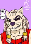 anthro male muscular muscular_male solo garrus368 thokk_(invincible) alien felid feline humanoid lion mammal pantherine