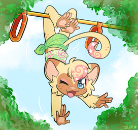5_fingers animal_feet anthro arm_tuft arms_outstretched belly_exposed big_ears blue_eyes brown_body brown_ear_tips brown_ears brown_eyebrows brown_face brown_freckles brown_hands brown_nose brown_snout cheek_tuft clean_diaper cloth_diaper clothed clothing cloud cloudy_sky cute_fangs detailed_background diaper dipstick_ears dipstick_tail ear_markings eyebrow_through_hair eyebrows eyelashes eyeliner facial_tuft fangs feet fingers floral_pattern freckled_arms freckled_face freckled_legs freckled_tail freckled_thighs freckles fur fur_tuft furgonomic_diaper furgonomics glistening glistening_eyes gradient_nose green_clothing green_diaper green_shirt green_topwear hair hanging_by_legs hanging_upside_down happy head_tuft humanoid_hands leaf_pattern leaf_pattern_diaper leg_tuft logo long_eyelashes looking_at_viewer makeup male markings monkey_bars monkey_ears monkey_feet monkey_tail motion_lines motion_outline multicolored_body multicolored_clothing multicolored_ears multicolored_face multicolored_feet multicolored_fur multicolored_hair multicolored_hands multicolored_nose multicolored_shirt multicolored_tail multicolored_topwear multicolored_torso multicolored_tuft one_eye_closed open_mouth open_smile outside pantsless pantsless_anthro pantsless_male pattern_clothing pattern_diaper pattern_shirt pattern_topwear pink_body pink_clothing pink_eyeliner pink_fur pink_hair pink_hair_tips pink_inner_ear pink_pattern pink_patterns pink_shirt pink_tail pink_tail_tip pink_tail_tuft pink_topwear pink_tuft plant playful playground playing prehensile_feet sandy_fur shirt sky skyscape smile smiling_at_viewer solo swinging swirl swirl_(marking) swirl_pattern swirls tail tail_markings tail_tuft tan_arms tan_back tan_body tan_ears tan_face tan_fur tan_hair tan_legs tan_nose tan_palms tan_soles tan_tail tan_torso tan_tuft teeth text tied_cloth_diaper tied_diaper tied_knot toes tongue topwear translucent translucent_hair tree tuft two_tone_body two_tone_torso upside_down wearing_diaper white_markings wink winking_at_viewer yellow_clothing yellow_pattern yellow_shirt yellow_topwear young young_anthro young_male starryblur zippy_gonzo cebid haplorhine mammal monkey new_world_monkey primate squirrel_monkey artist_logo artist_name colored digital_drawing_(artwork) digital_media_(artwork) hi_res