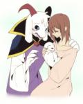 age_difference anthro baby black_sclera blush clothed clothing dress female female_on_anthro fur good_parenting group horn human_on_anthro interspecies male male/female older_female robe shoulder_cape white_body white_fur young amakagew undertale undertale_(series) asriel_dreemurr_(god_form) chara_(undertale) boss_monster_(undertale) bovid caprine human mammal father_(lore) father_and_child_(lore) mother_(lore) mother_and_child_(lore) mother_and_father_(lore) parent_(lore) parent_and_child_(lore)