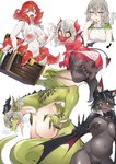 5_fingers 5_toes anthro big_breasts black_body black_fur black_sclera breasts butt clothing crouching dialogue directional_arrow feet female fingers fur green_body green_eyes green_scales growth hair horizontal_pupils horn horn_growth human_to_anthro human_to_humanoid humanoid_pointy_ears inner_ear_fluff looking_at_viewer membrane_(anatomy) membranous_wings navel nipples nude pointy_ears pseudo_hair pupils scales shocked short_stack simple_background smile solo spade_tail species_transformation suction_cup surprised tail tail_growth tentacle_growth tentacle_hair tentacles toes tongue tongue_out torn_clothing transformation tuft underwear white_background white_clothing white_hair white_underwear wing_growth wings yellow_eyes yellow_sclera neko_kaminari80 mythology animal_humanoid bat bat_humanoid dragon human humanoid imp mammal mammal_humanoid mimic mimic_chest mythological_creature mythological_scalie scalie 2025 absurd_res digital_media_(artwork) hi_res