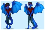 anthro barefoot biped blue_background blue_body blue_bottomwear blue_clothing blue_pants blue_scales blush bodily_fluids border bottomwear claws clothed clothing eyebrows eyes_closed feet fully_clothed genital_fluids hindpaw male membrane_(anatomy) membranous_wings omorashi open_mouth pants paws pink_tongue red_clothing red_shirt red_topwear scales shirt simple_background solo spikes spikes_(anatomy) standing tail toe_claws tongue topwear urine urine_pool wet wet_bottomwear wet_clothing wet_pants wetting wetting_bottomwear white_border wing_spikes wings citris mythology drache dragon mythological_creature mythological_scalie scalie 2022 artist_name digital_media_(artwork) full-length_portrait portrait sequence shaded