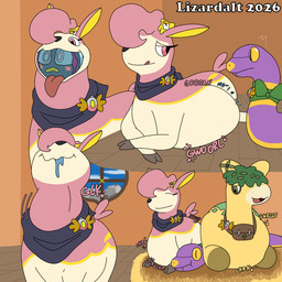 badge bed bedroom belly_smoosh explorer_badge female feral furniture group hay_bed inside interior_background male male/female oral_vore scarf smothering vore window lizarddude812 nintendo pokemon pokemon_mystery_dungeon spike_chunsoft fan_character deer deerling dewpider ekans generation_1_pokemon generation_3_pokemon generation_5_pokemon generation_7_pokemon mammal numel pokemon_(species) reptile scalie snake spring_deerling 1:1 hi_res