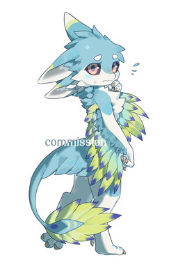 3_claws 3_fingers ambiguous_anthro ambiguous_gender anthro biped blue_blush blue_body blush chest_tuft claws digitigrade emanata eyebrows feathers feet fingers glistening glistening_eyes green_body grey_sclera looking_at_viewer multi_ear multicolored_body multicolored_feathers multicolored_tail multicolored_wings nude nude_ambiguous nude_anthro pink_eyes pupils simple_background solo standing tail text toe_claws tuft white_background white_body winged_arms wings worried theresnobody827 avali avian 2026 digital_drawing_(artwork) digital_media_(artwork) english_text full-length_portrait hi_res portrait shaded