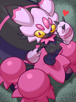 areola arthropod_abdomen black_body blush breasts female looking_at_viewer nipples nude palmorph pink_body solo yellow_eyes yellow_sclera hitmanatee palworld pocketpair arachnid arachnid_taur arthropod arthropod_taur pal_(species) spider tarantriss taur 3:4 absurd_res hi_res