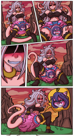 anthro clothing diaper diaper_transformation duo feces female scatplay soiled_diaper soiling solo_focus transformation unclean_diaper used_diaper atreyatan dragon_ball dragon_ball_fighterz dragon_ball_z android_21 majin_android_21 alien alien_humanoid animate_inanimate diaper_creature humanoid majin absurd_res comic digital_media_(artwork) hi_res