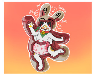 3_toes 4_fingers ambiguous_gender anthro bell bell_collar black_body black_ears black_fur black_nose bodily_fluids border bound clean_diaper clothed clothing collar cute_fangs dialogue diaper drooling encasement facial_markings fangs feet fingers fur gradient_background green_body green_fur head_markings heart_symbol hypnosis markings mind_control motion_lines multicolored_body multicolored_fur on_one_leg open_mouth open_smile pawpads plushsuit red_collar red_inner_ear ringed_eyes saliva simple_background smile solo spiral standing tail teeth text toes wearing_diaper white_body white_border white_fur white_tail yellow_body yellow_fur yellow_pawpads hiwol nintendo pokemon luster_(luckyluster) domestic_cat felid feline felis generation_3_pokemon mammal pokemon_(species) spinda english_text hi_res