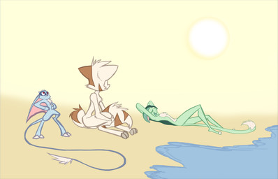 anthro beach blue_body blue_fur breasts eyes_closed female fur green_body green_fur green_hair group hair long_tail male nipples nude outside seaside sun tail tan_body tan_fur water david_lillie third-party_edit dreamkeepers lilith_calah mace_(dreamkeepers) whip_(dreamkeepers) domestic_cat felid feline felis mammal 2016 color_edit colored nude_edit