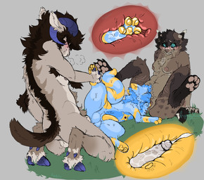 abdominal_bulge anal anal_penetration anthro anthro_on_anthro anthro_penetrated anthro_penetrating anus balls bisexual bisexual_male blush blush_lines bodily_fluids breasts breath cervix clitoral clitoral_sucking clitoris_lick cum cum_in_ass cum_inside cunnilingus elbow_deep erection female female_penetrated fisting fisting_partner fur genital_fluids genitals group group_sex heart_symbol hooves humanoid_genitalia humanoid_penis humanoid_vulva internal internal_anal internal_vaginal internal_wall interspecies leaking_precum male male/female male/male male_penetrated male_penetrating male_penetrating_female male_penetrating_male multicolored_body multicolored_fur nipples oral panting pawpads paws penetration penile penile_penetration penis precum precum_on_own_penis precum_on_self prostate prostate_stimulation sex size_difference slimy_body squishy_body stretched_anus tapering_penis threesome trio vaginal vaginal_fisting vaginal_penetration vulva yellow_blush yellow_flesh yellow_penis kiwikwe rain_world videocult alta_(kiwikwe) astral_(jeddy) rambeach_(khamidi) bovid caprine felid feline lynx mammal sheep slugcat absurd_res hi_res