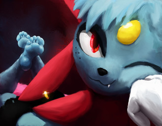 5_toes :3 anthro anthrofied arm_support athletic athletic_anthro athletic_female bangs barefoot bedroom_eyes bent_legs biped black_bottomwear black_clothing black_nose bottomwear calves_up cheek_tuft closed_smile clothed clothing crossed_feet cute_fangs dark_eyelids ear_piercing ear_ring eyelashes face_squish facial_tuft fangs feet feet_together female female_anthro foot_focus forehead_gem foreshortening freckled_face freckles front_view fur gem glistening glistening_feet glowing glowing_eyes hair half-closed_eyes hand_on_cheek hand_on_face happy head_tuft humanoid_feet jewelry leaning_on_elbow light looking_at_viewer lying miniskirt mouth_closed narrowed_eyes neck_tuft on_front one_eye_closed perspective piercing plantigrade pokemorph pose presenting red_eyes red_hair relaxing ring_piercing seductive shadow skirt smile smiling_at_viewer snaggle_tooth soles solo squish teasing teeth the_pose thick_eyelashes toes torn_clothing tuft 0x0009 nintendo pokemon fan_character fang_the_weavile generation_4_pokemon mammal pokemon_(species) weavile 2025 absurd_res digital_media_(artwork) digital_painting_(artwork) hi_res painting_(artwork) pinup