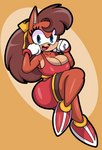 accessory anthro bangs big_breasts blue_eyes bottomwear bow_ribbon breasts cleavage clothed clothing crop_top curvy_figure female hair_accessory hair_bow hair_ribbon looking_at_viewer ribbons shirt shorts solo thick_thighs topwear voluptuous wide_hips someth1ngoranother sega sonic_the_hedgehog_(series) sonic_x-treme tiara_boobowski domestic_cat felid feline felis mammal 2023 absurd_res hi_res