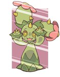 against_surface elemental_creature flora_fauna generation_5_pokemon maractus nintendo oagoner on_glass open_mouth plant pokemon pokemon_(species) simple_background solo