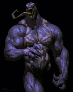 5_fingers biceps black_background bodily_fluids claws corruption fingers long_tongue male muscular muscular_humanoid muscular_male not_furry open_mouth pecs saliva saliva_on_tongue sharp_teeth simple_background solo teeth tongue tongue_out taran_fiddler marvel spider-man_(series) venom_(marvel) alien alien_humanoid humanoid symbiote 2020 digital_media_(artwork) hi_res