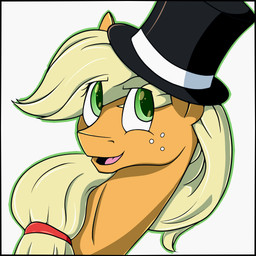 2014 applejack_(mlp) blonde_hair equine female freckles friendship_is_magic green_hair hair hat horse mammal my_little_pony plain_background pony ponytail portrait smile solo tlatophat top_hat
Rating: Safe
Score: 5
User: 2DUK
Date: April 18, 2014