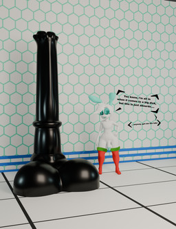 animal_dildo animal_sex_toy big_dildo christmas_clothing clothing dildo equine_dildo eyewear femboy genitals glasses holidays huge_dildo male penis sex_toy solo text z-z christmas zyneru_(character) alien alien_humanoid humanoid 3d_(artwork) digital_media_(artwork) english_text hi_res