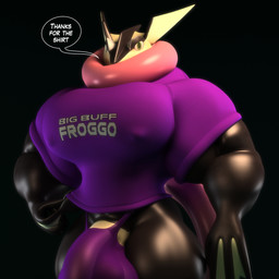 anthro balls biceps big_balls big_bulge big_muscles big_penis bulge clothed clothing genitals huge_balls huge_bulge huge_muscles huge_penis hyper hyper_balls hyper_bulge hyper_genitalia hyper_muscles hyper_penis long_tongue looking_at_viewer male muscular muscular_anthro muscular_male penis shirt simple_background solo standing text tongue tongue_out topwear underwear anthroanim nintendo pokemon sebastian_greninja amphibian generation_6_pokemon greninja pokemon_(species) 1:1 2018 3d_(artwork) absurd_res digital_media_(artwork) hi_res