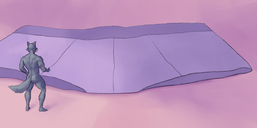 anthro briefs clothing clothing_aside male micro rear_view shrinking_out_of_clothes shrunk solo underwear underwear_aside mariamame beastars legoshi_(beastars) canid canine canis mammal wolf hi_res