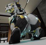 anthro big_butt butt butt_focus crouching crouching_over_viewer female machine nude nude_female solo squatting_pose teasing teasing_viewer teasing_with_butt thick_thighs omananimations digital_extremes tencent warframe ivara_(warframe) ivara_prime_(warframe) humanoid prime_warframe robot robot_humanoid warframe_(species) 3d_(artwork) digital_media_(artwork)