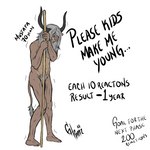 anthro beard elderly elderly_anthro elderly_male facial_hair genitals horn male mature_anthro mature_male nude nude_anthro nude_male penis pubes shake solo text hunterramirez mustafa_(hunterramirez) bovid bovine cattle mammal 1:1 english_text