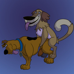 anal animal_genitalia balls duo feral feral_on_feral feral_penetrated feral_penetrating feral_penetrating_feral from_behind_position genitals male male/male penetration quadruped sex sheath side_view smile tongue tongue_out toony joesanchez hanna-barbera johnny_test_(series) scooby-doo_(series) dukey scooby-doo canid canine canis domestic_dog great_dane mammal mastiff molosser 1:1 hi_res