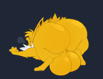 animal_genitalia animal_penis balls balls_blush big_balls big_butt blush body_blush butt butt_blush facial_piercing feral genitals glistening glistening_balls glistening_butt glistening_genitalia huge_balls huge_butt hyper hyper_balls hyper_butt hyper_genitalia male nose_piercing open_mouth paws penis piercing quadruped septum_piercing solo spread_legs spreading stretching_arms tired yawn xxwolf_buttxx nintendo pokemon jolt_(xxwolf_buttxx) eeveelution generation_1_pokemon jolteon pokemon_(species) hi_res