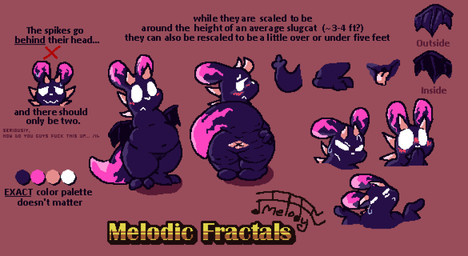 annoyed anthro anus belly belly_overhang big_butt blue_body blush bodily_fluids butt cellulite dipstick_tail dragon_wings ear_markings expressions feet female flame_markings genitals gesture horn long_ears markings navel overweight purple_body semi-anthro shrug simple_background slightly_chubby solo spikes spikes_(anatomy) spread_butt spreading stretched_anus sweat sweatdrop tail tail_markings text thick_thighs tongue tongue_out vulva white_eyes wings melodicfractals rain_world videocult melody_(melodicfractals) slugcat digital_media_(artwork) english_text hi_res model_sheet pixel_(artwork)