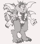 anthro beard bearded breasts facial_hair female hairy multi_arm multi_breast multi_limb solo tail wings hornthorns ddsn mythology flamesworn_oathkeeper arthropod bee chimera dragon hybrid hymenopteran insect mammal mephitid mythological_creature mythological_scalie scalie skunk absurd_res black_and_white hi_res monochrome female_(lore) gynomorph_(lore) trans_(lore) trans_woman_(lore)