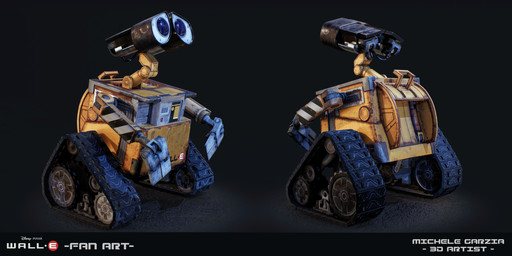 2_fingers black_background fingers light machine male metallic_body mouthless multicolored_body noseless simple_background solo text three-quarter_view treads yellow_body michele_garzia disney pixar wall-e wall-e_(character) robot waste_allocation_load_lifter_earth-class 2023 2:1 3d_(artwork) absurd_res artist_name blender_(artwork) colored digital_media_(artwork) english_description english_text hi_res lighting marmoset_toolbag_(artwork) shaded substance_painter_(artwork) male_(lore)