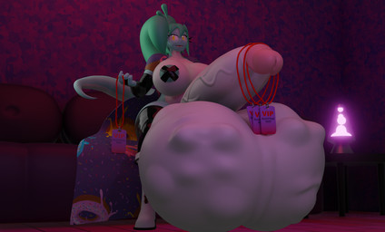 armwear balls big_balls big_penis boots clothing cock_vore footwear genitals green_hair group gynomorph hair intersex latex latex_armwear latex_clothing latex_legwear legwear nipple_tape pasties penile penis shoes tail tape vore z-z rose_(fairyfud) lizard reptile scalie hi_res