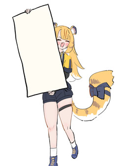 accessory blonde_hair bottomwear bow_ribbon clothing eyes_closed female footwear furgonomics hair inner_ear_fluff legband long_hair open_mouth open_smile paper ribbons shoes shorts smile solo tail tail_accessory tail_bow tail_ribbon thighband tuft kesiutu mihoyo zenless_zone_zero ju_fufu animal_humanoid felid felid_humanoid humanoid mammal mammal_humanoid pantherine pantherine_humanoid thiren tiger_humanoid 2025 hi_res