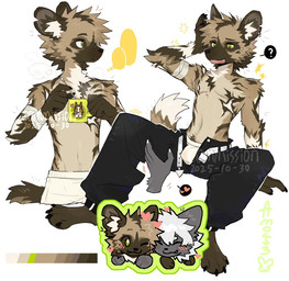 anthro bandage belt black_bottomwear black_clothing black_pants bottomwear brown_body brown_fur bulge clothed clothing container countershade_torso countershading cup disembodied_hand duo fangs fluffy fluffy_tail fur green_eyes hair head_tuft heart_symbol holding_container holding_cup holding_object inner_ear_fluff male multicolored_body multicolored_fur multiple_poses navel open_bottomwear open_clothing open_mouth open_pants open_zipper pants pose shorts simple_background sitting sitting_on_ground sparkles tail teeth text topless topless_male tuft underwear white_background white_bottomwear white_clothing white_hair white_shorts white_underwear amonex403 canid mammal