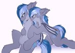 crossgender duo eyewear female feral glasses hug male simple_background sitting snowstormbat hasbro my_little_pony midnight_snowstorm bat_pony equid equine horse mammal hi_res